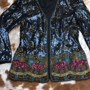 Heavy weight sequin jacket